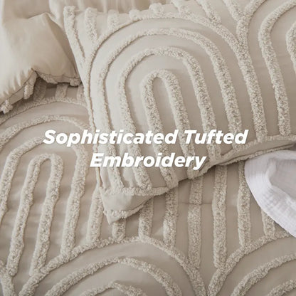 Boho Arch Quilt Bedding Set 3-Piece — 1 Quilt + 2 Shams, Ultra-Soft All-Season Coverlet