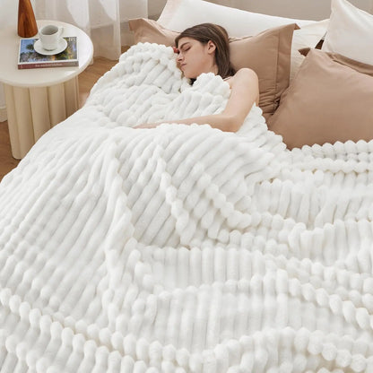 Stripe Pattern GentleSoft Blanket — Ultra Soft Cozy Decorative Throw for Living Room