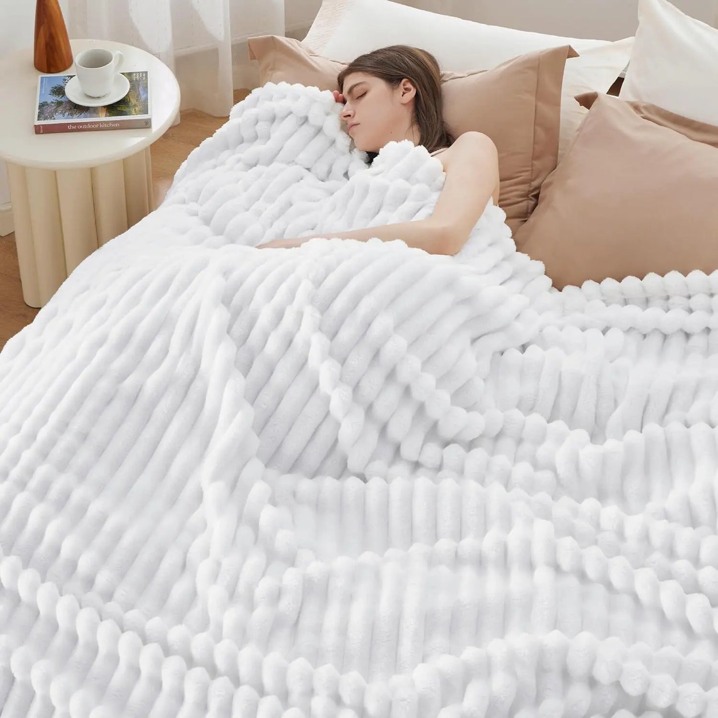 Stripe Pattern GentleSoft Blanket — Ultra Soft Cozy Decorative Throw for Living Room