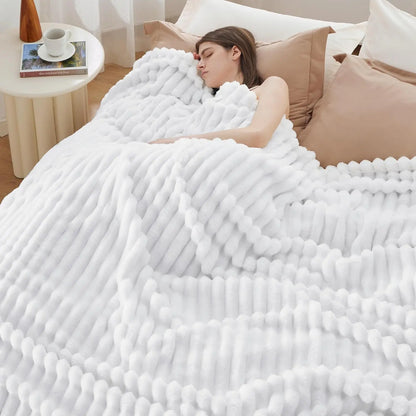 Stripe Pattern GentleSoft Blanket — Ultra Soft Cozy Decorative Throw for Living Room