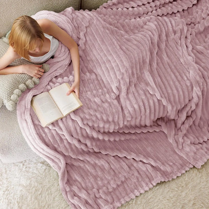 Stripe Pattern GentleSoft Blanket — Ultra Soft Cozy Decorative Throw for Living Room