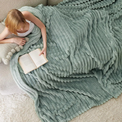 Stripe Pattern GentleSoft Blanket — Ultra Soft Cozy Decorative Throw for Living Room