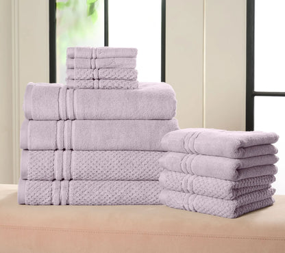 100% Cotton 12-Piece Towel Set for Luxury & Absorbency