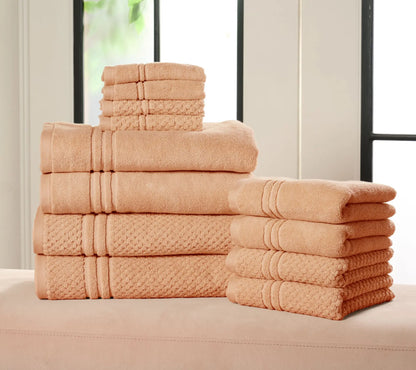 100% Cotton 12-Piece Towel Set for Luxury & Absorbency