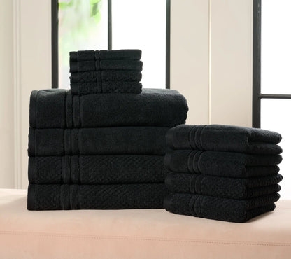 100% Cotton 12-Piece Towel Set for Luxury & Absorbency
