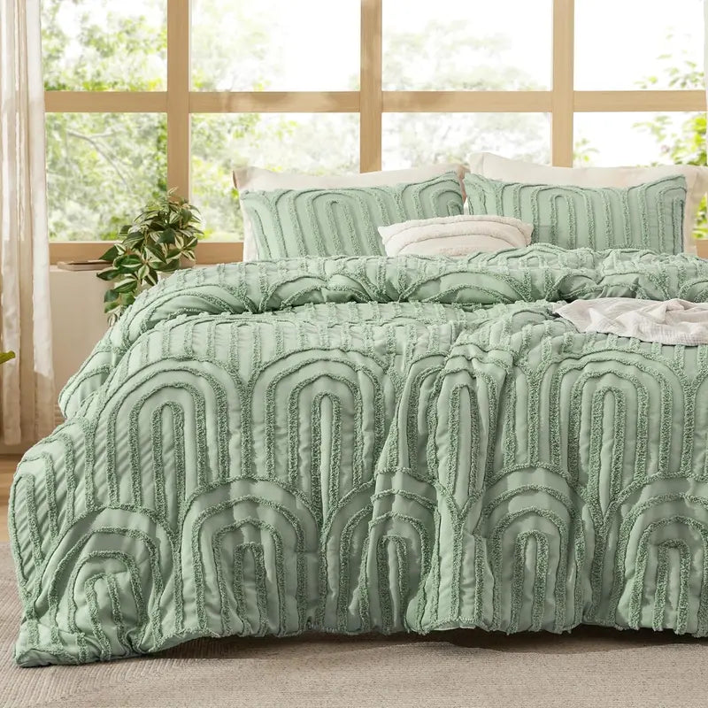Boho Arch Quilt Bedding Set 3-Piece — 1 Quilt + 2 Shams, Ultra-Soft All-Season Coverlet