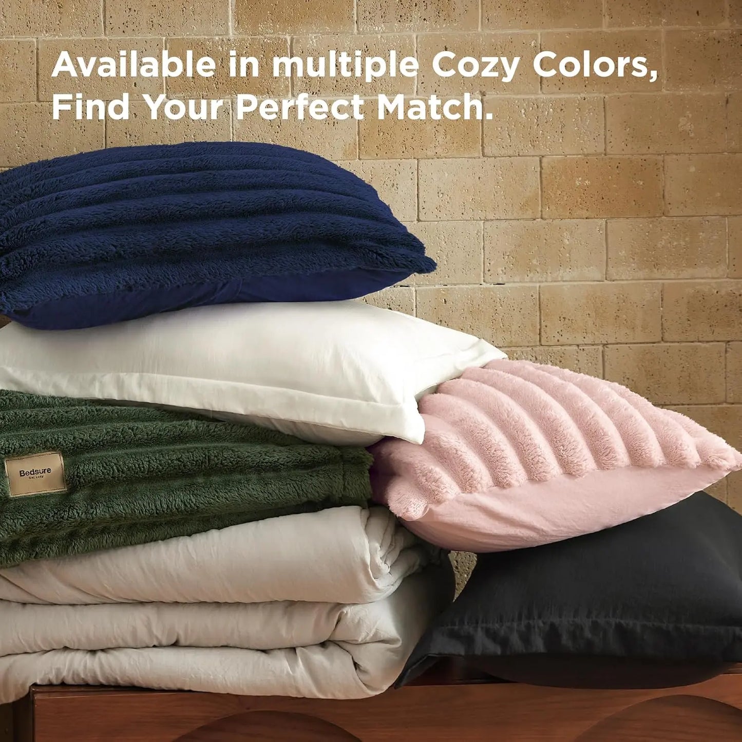 SnapTech 2-in-1 Comforter Set 6 Pieces — Gentlesoft All Season with Detachable Fluffy Blanket