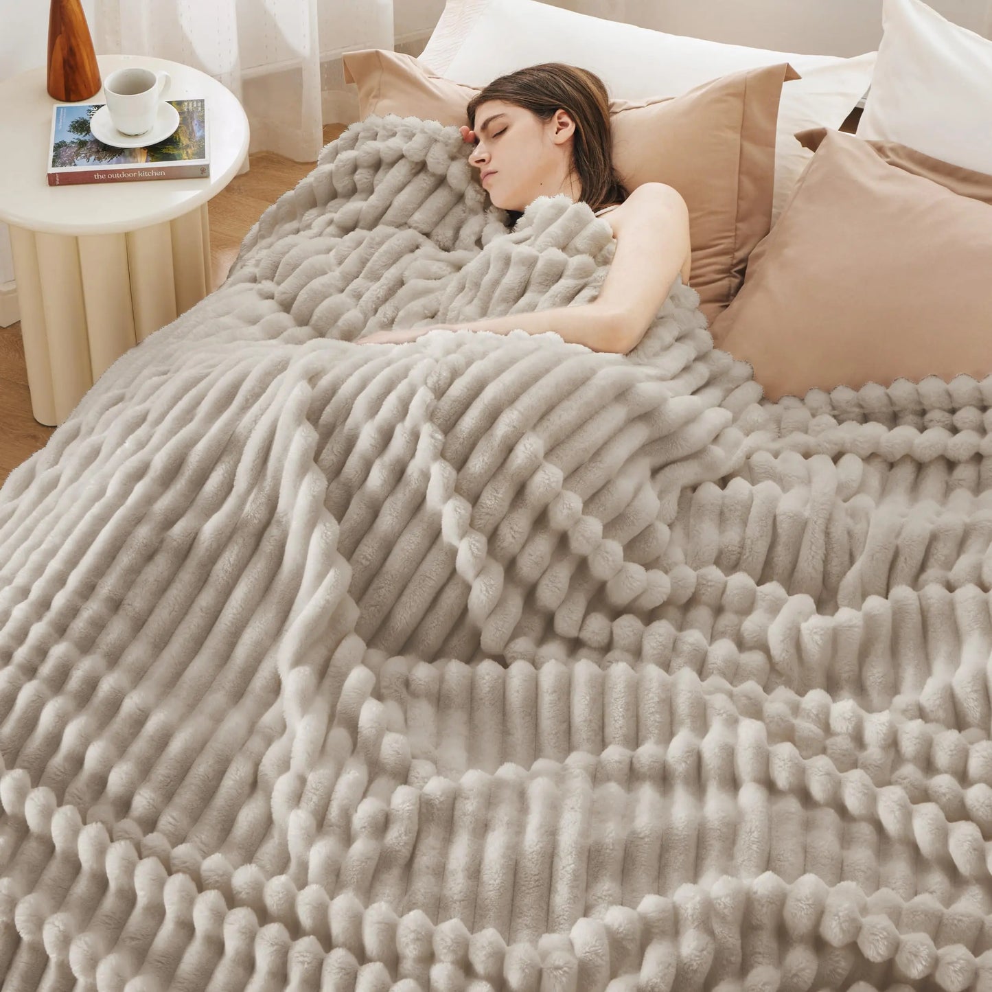 Stripe Pattern GentleSoft Blanket — Ultra Soft Cozy Decorative Throw for Living Room