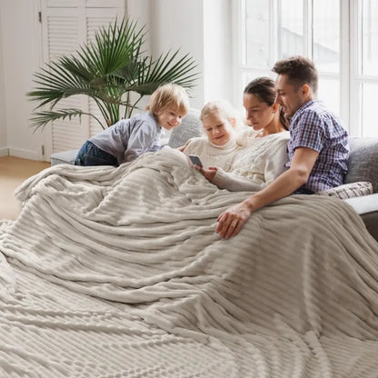 Stripe Pattern GentleSoft Blanket — Ultra Soft Cozy Decorative Throw for Living Room