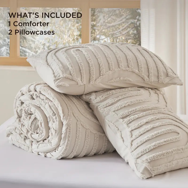 Boho Arch Quilt Bedding Set 3-Piece — 1 Quilt + 2 Shams, Ultra-Soft All-Season Coverlet
